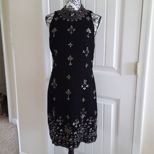 NWT Adrianna Papell Beaded Velvet Dress